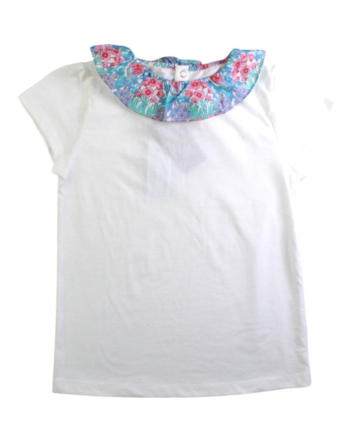 A White Short Sleeve Tops from Jacadi in size 8Y for girl. (Front View)