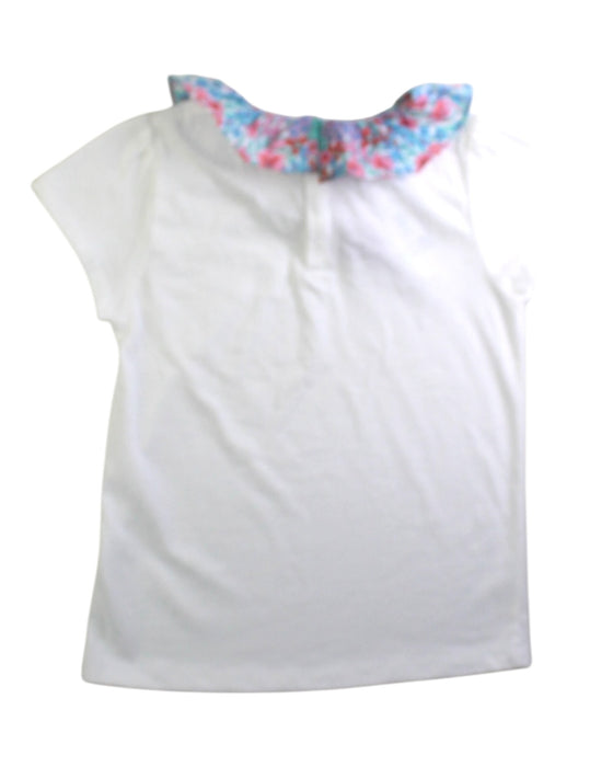 A White Short Sleeve Tops from Jacadi in size 8Y for girl. (Back View)