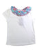 A White Short Sleeve Tops from Jacadi in size 6T for girl. (Front View)