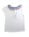 A White Short Sleeve Tops from Jacadi in size 6T for girl. (Back View)