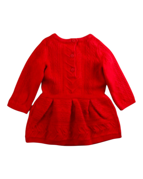 A Red Sweater Dresses from Janie & Jack in size 0-3M for girl. (Back View)