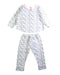 A Grey Pyjama Sets from Petit Bateau in size 2T for girl. (Front View)