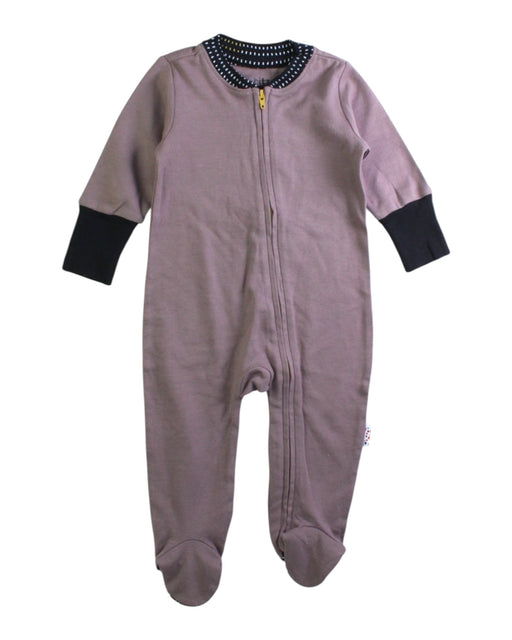A Purple Onesies from TinyBitz in size 3-6M for boy. (Front View)