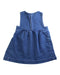 A Blue Sleeveless Dresses from Petit Bateau in size 18-24M for girl. (Back View)