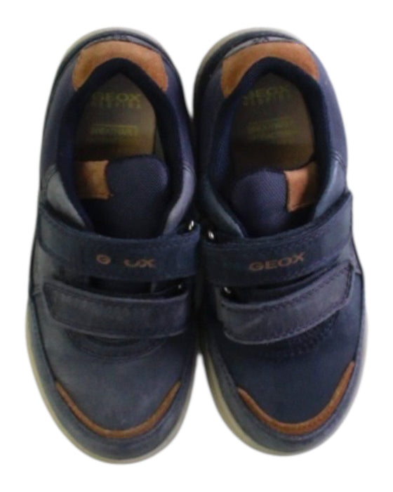 A Navy Sneakers from Geox in size 5T for boy. (Back View)