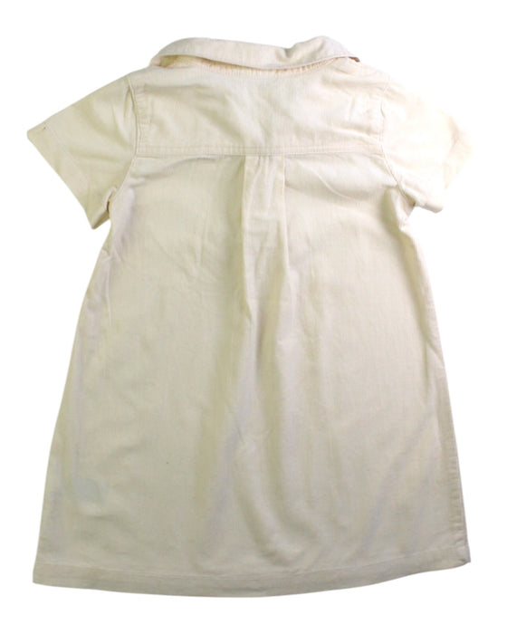 A Ivory Short Sleeve Dresses from Janie & Jack in size 3T for girl. (Back View)