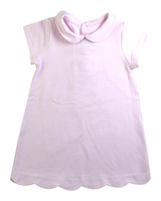 A Pink Short Sleeve Dresses from Jacadi in size 3T for girl. (Front View)