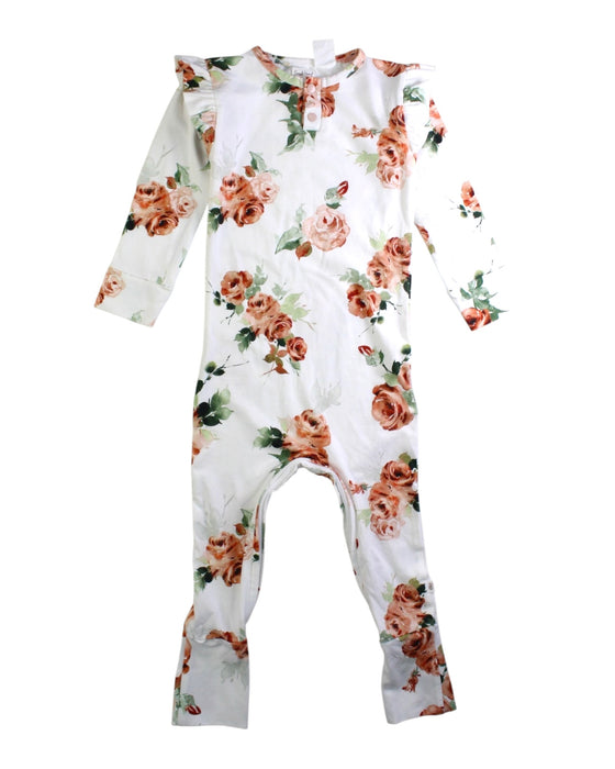 A White Long Sleeve Jumpsuits from Snuggle Hunny in size 2T for girl. (Front View)