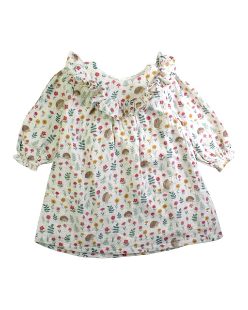 A Multicolour Long Sleeve Dresses from purebaby in size 12-18M for girl. (Front View)