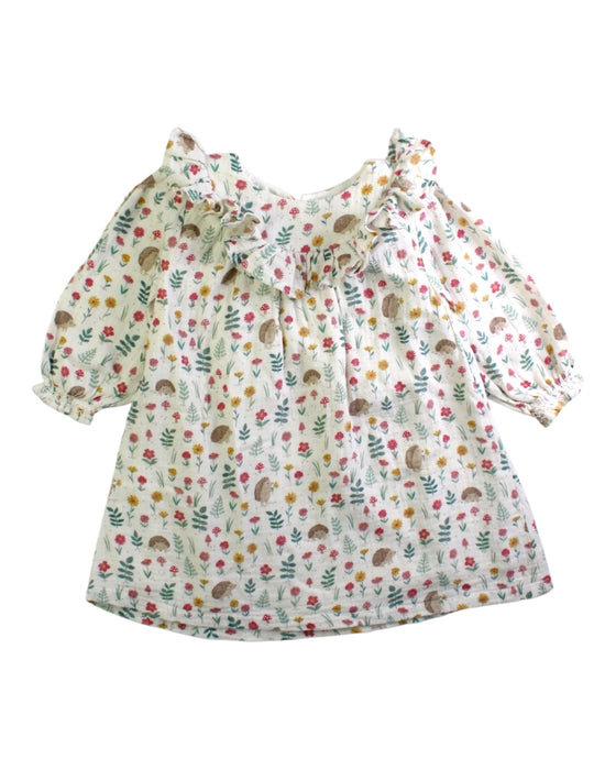 A Multicolour Long Sleeve Dresses from purebaby in size 12-18M for girl. (Front View)