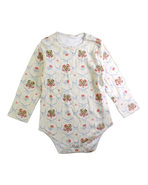 A White Long Sleeve Bodysuits from Konges Sløjd in size 2T for girl. (Front View)