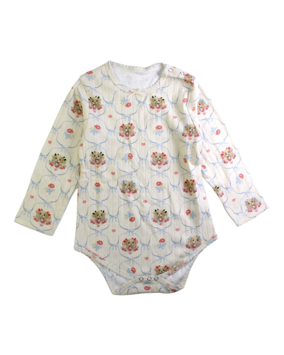 A White Long Sleeve Bodysuits from Konges Sløjd in size 2T for girl. (Front View)