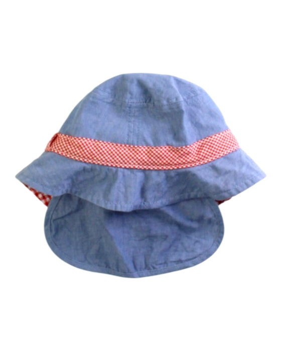 A Blue Sun Hats from Jacadi in size 12-18M for girl. (Back View)