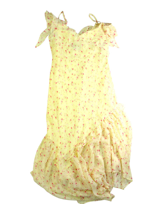A Yellow Sleeveless Dresses from KatieJNYC in size 14Y for girl. (Front View)
