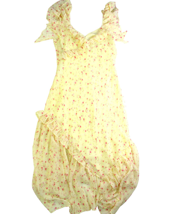 A Yellow Sleeveless Dresses from KatieJNYC in size 14Y for girl. (Back View)