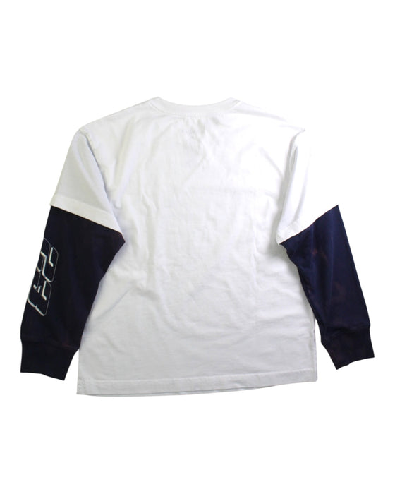 A White Long Sleeve T Shirts from Air Jordan in size 10Y for girl. (Back View)