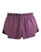 A Purple Shorts from Under Armour in size 7Y for girl. (Back View)