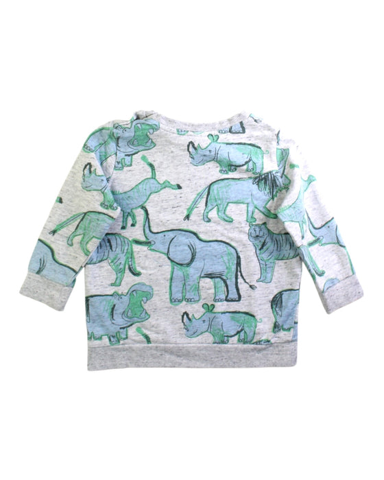 A Grey Crewneck Sweatshirts from Seed in size 2T for boy. (Back View)
