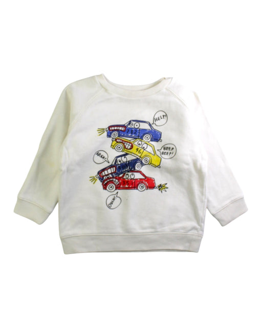 A White Crewneck Sweatshirts from Stella McCartney in size 4T for boy. (Front View)