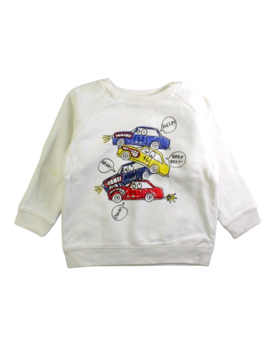 A White Crewneck Sweatshirts from Stella McCartney in size 4T for boy. (Front View)
