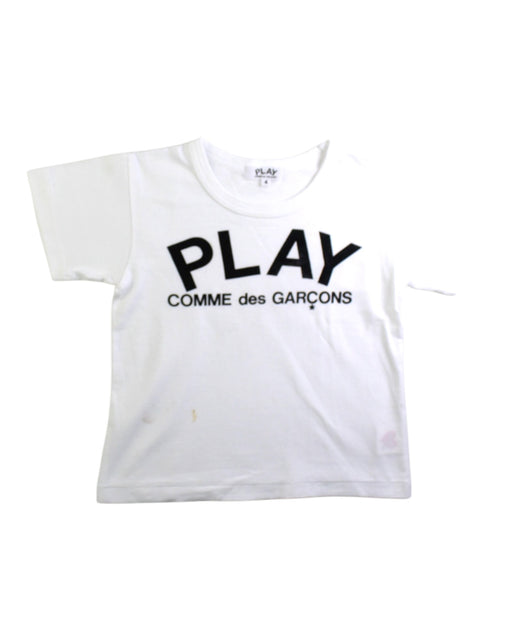 A White Short Sleeve T Shirts from Comme des Garcons in size 4T for neutral. (Front View)