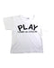 A White Short Sleeve T Shirts from Comme des Garcons in size 4T for neutral. (Front View)