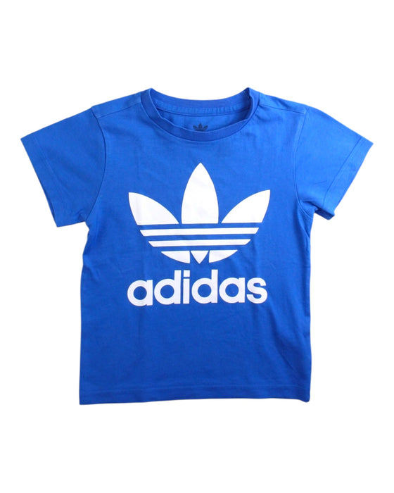 A Blue Short Sleeve T Shirts from Adidas in size 4T for neutral. (Front View)