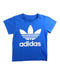 A Blue Short Sleeve T Shirts from Adidas in size 4T for neutral. (Front View)