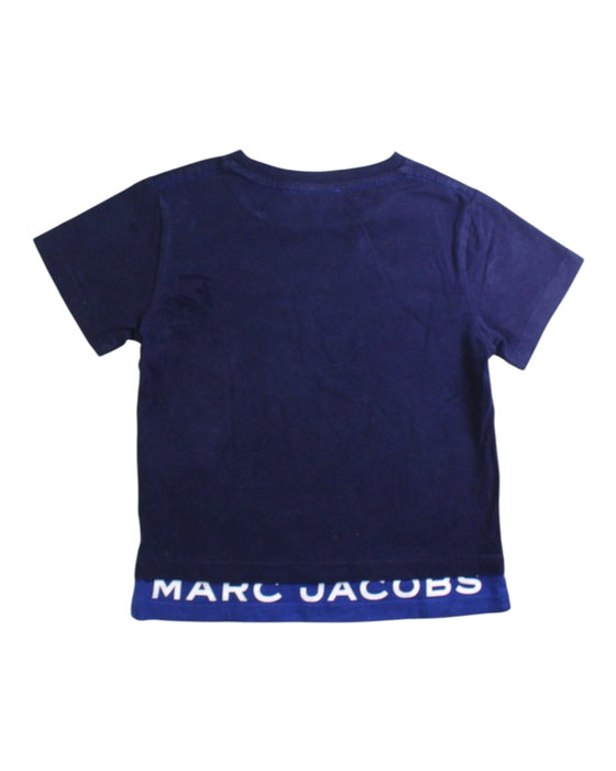 A Navy Short Sleeve T Shirts from Little Marc Jacobs in size 4T for boy. (Back View)