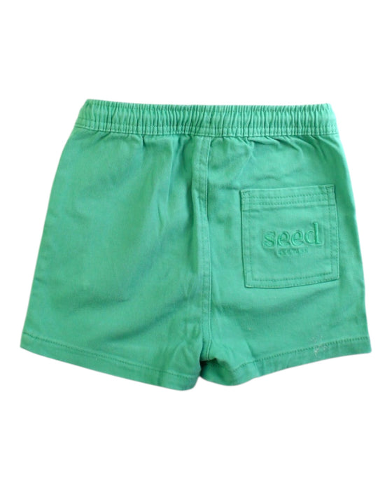 A Green Shorts from Seed in size 18-24M for boy. (Back View)