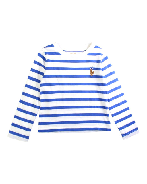 A Blue Long Sleeve T Shirts from Polo Ralph Lauren in size 2T for boy. (Front View)