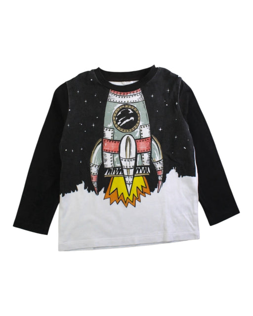 A Black Long Sleeve T Shirts from Stella McCartney in size 4T for boy. (Front View)