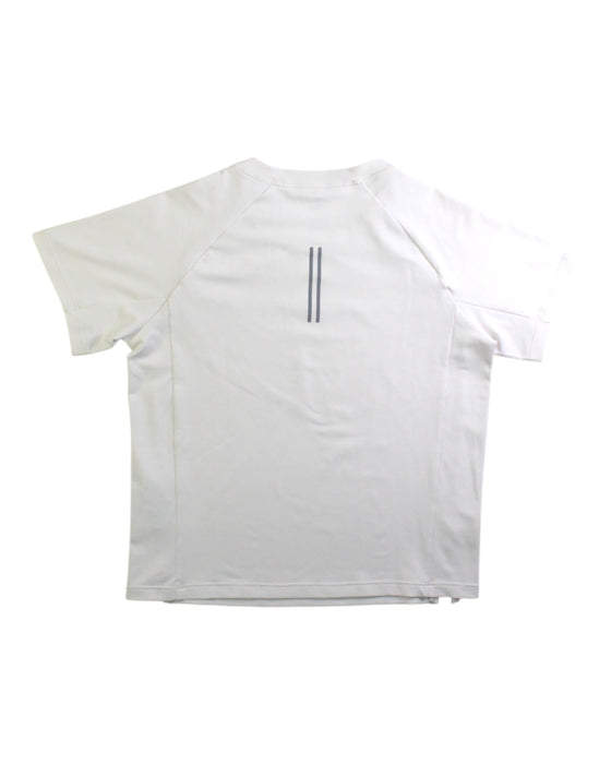 A White Short Sleeve T Shirts from Petit Bateau in size 4T for boy. (Back View)