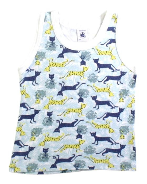 A Multicolour Sleeveless Tops from Petit Bateau in size 3T for boy. (Front View)
