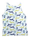 A Multicolour Sleeveless Tops from Petit Bateau in size 3T for boy. (Back View)