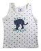 A White Sleeveless T Shirts from Petit Bateau in size 3T for boy. (Front View)
