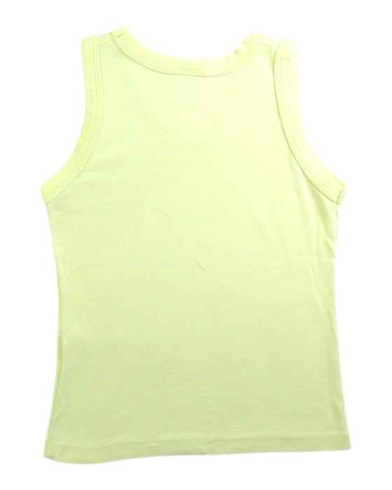 A Yellow Sleeveless Tops from Petit Bateau in size 3T for boy. (Back View)