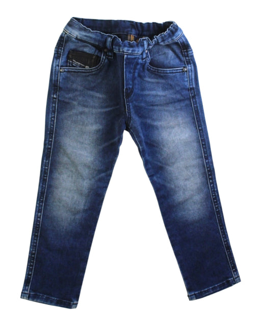 A Blue Jeans from Diesel in size 3T for boy. (Front View)