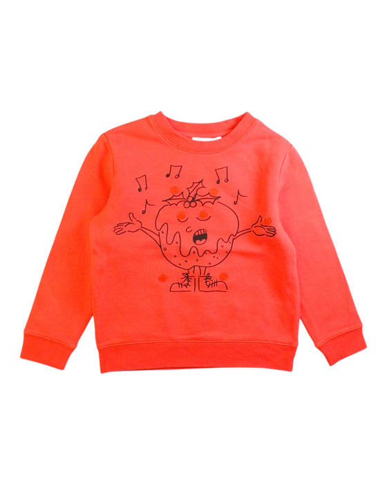 A Red Crewneck Sweatshirts from Stella McCartney in size 4T for boy. (Front View)