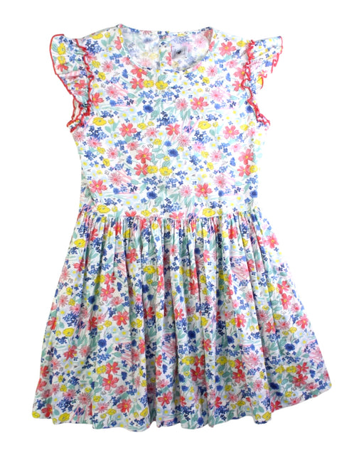 A Multicolour Sleeveless Dresses from Petit Bateau in size 8Y for girl. (Front View)