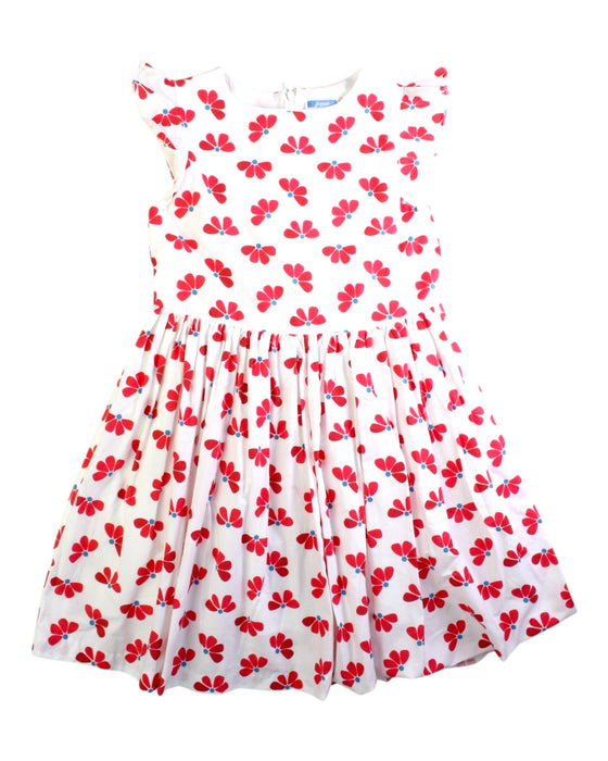 A Red Sleeveless Dresses from Jacadi in size 8Y for girl. (Front View)