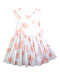 A Peach Sleeveless Dresses from Petit Bateau in size 6T for girl. (Front View)