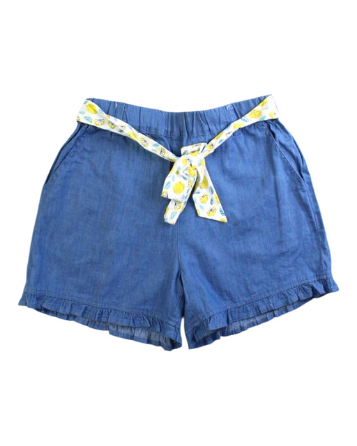 A Blue Shorts from Chickeeduck in size 7Y for girl. (Front View)