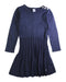 A Navy Sweater Dresses from Petit Bateau in size 6T for girl. (Front View)