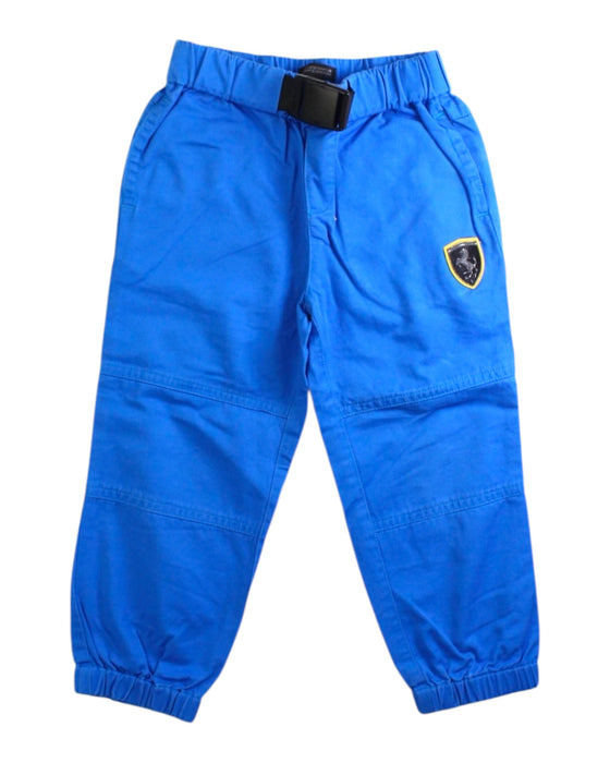 A Blue Casual Pants from Ferrari in size 18-24M for boy. (Front View)