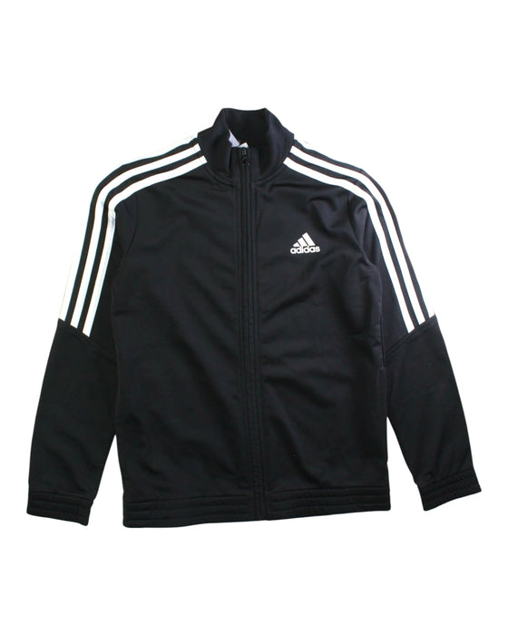 A Black Lightweight Jackets from Adidas in size 9Y for girl. (Front View)