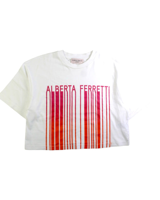 A Red Short Sleeve T Shirts from Alberta Ferretti in size 12Y for girl. (Front View)
