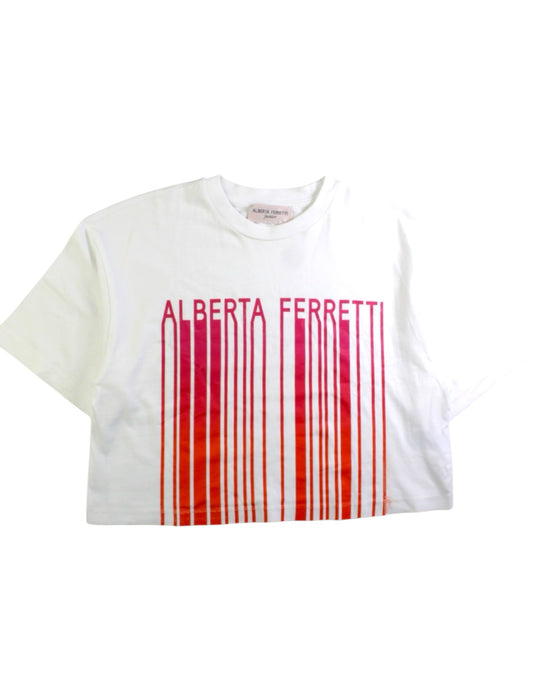 A Red Short Sleeve T Shirts from Alberta Ferretti in size 12Y for girl. (Front View)