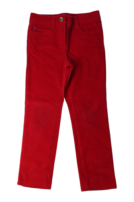 A Red Casual Pants from Jacadi in size 4T for boy. (Front View)