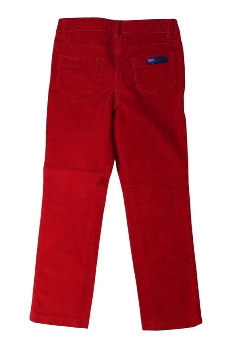 A Red Casual Pants from Jacadi in size 4T for boy. (Back View)